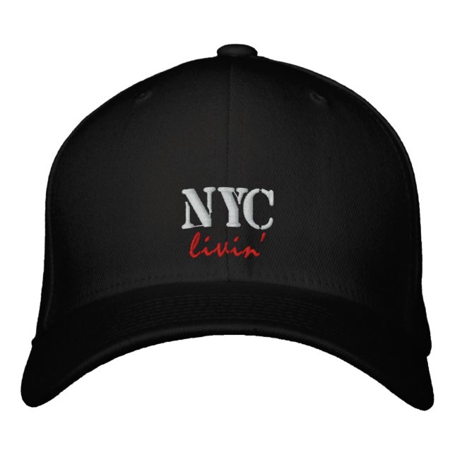 Casquette Brodée NYC habite un Casquette/Casquette brodé (Devant)
