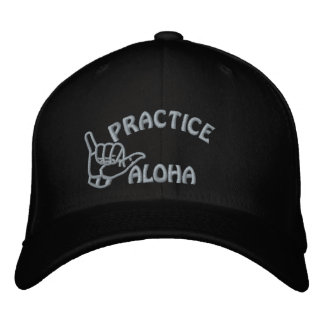 Casquette Brodée Oahu Pratiquer Aloha Shaka (Hang lâche)