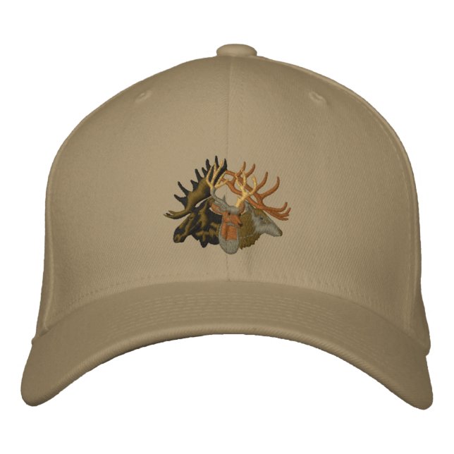 Casquette Brodée Oie, Elk, Cerf (Devant)
