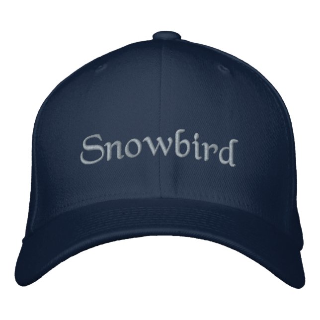Casquette Brodée Oiseau de neige (Devant)