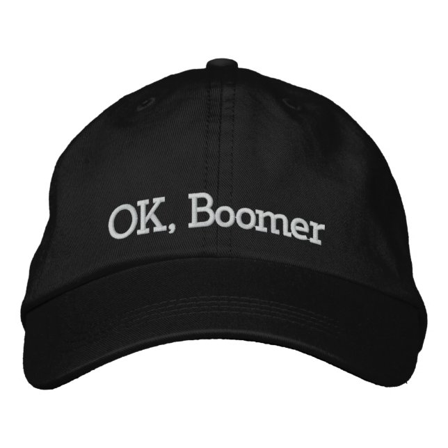 Casquette Brodée Ok, Boomer | (Devant)