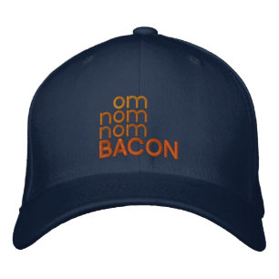 CASQUETTE BRODÉE OM NOM NOM BACON