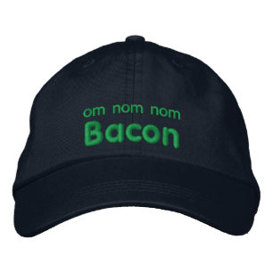 Casquette Brodée OM NOM NOM BACON Love