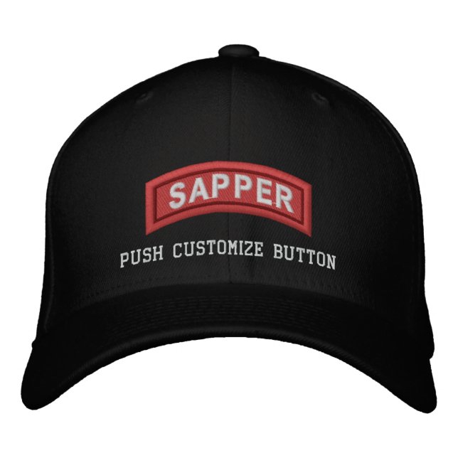 Casquette Brodée Onglet Sapper (Devant)