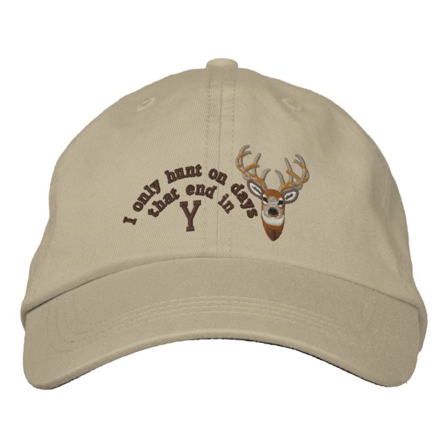 Casquette Brodée Only on days that end in Y White Tail Embroidery (Devant)