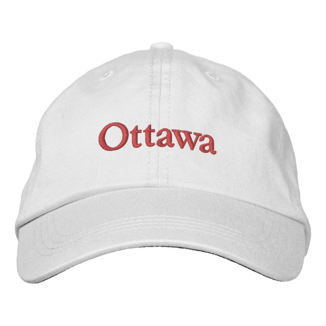 Casquette Brodée Ottawa élégante (Devant)