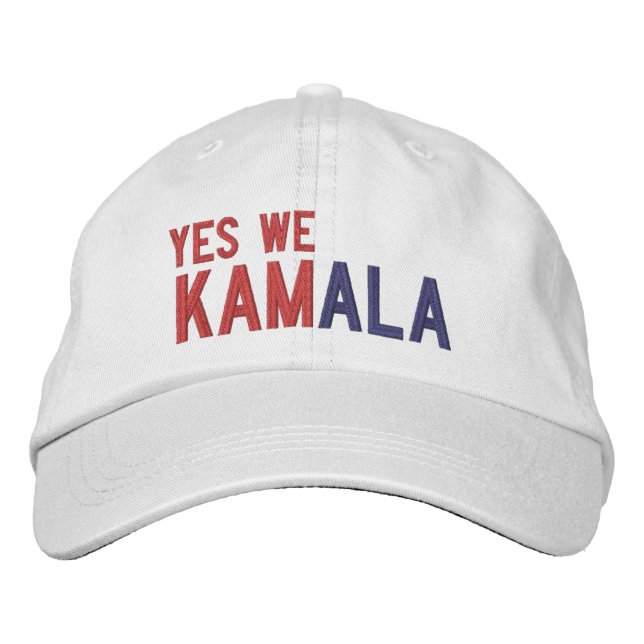 Casquette Brodée Oui Nous Kamala (Devant)