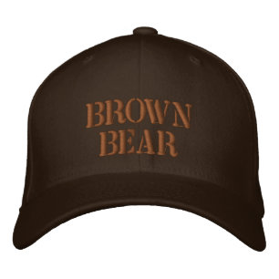 Casquette Brodée Ours brun