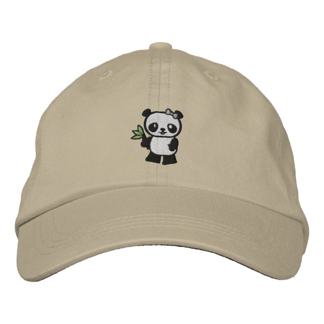Casquette Brodée Ours Panda (Devant)