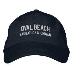 Casquette brodée Oval Beach Michigan