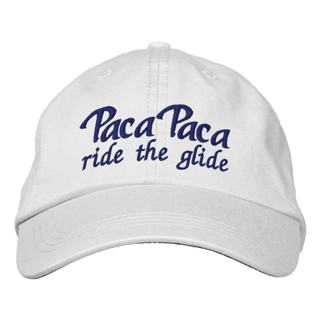 Casquette Brodée Paca Paca - surfer sur le planeur (Devant)