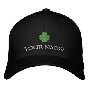 Casquette Brodée Page shamrock irlandaise de couverture St Patrick'
