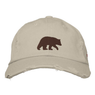 Casquette Brodée Papa Bear Brown Bear Silhouette personnalisée