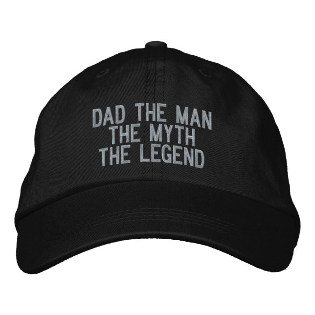 Casquette Brodée Papa l'homme, le mythe, la fête des pères de (Devant)