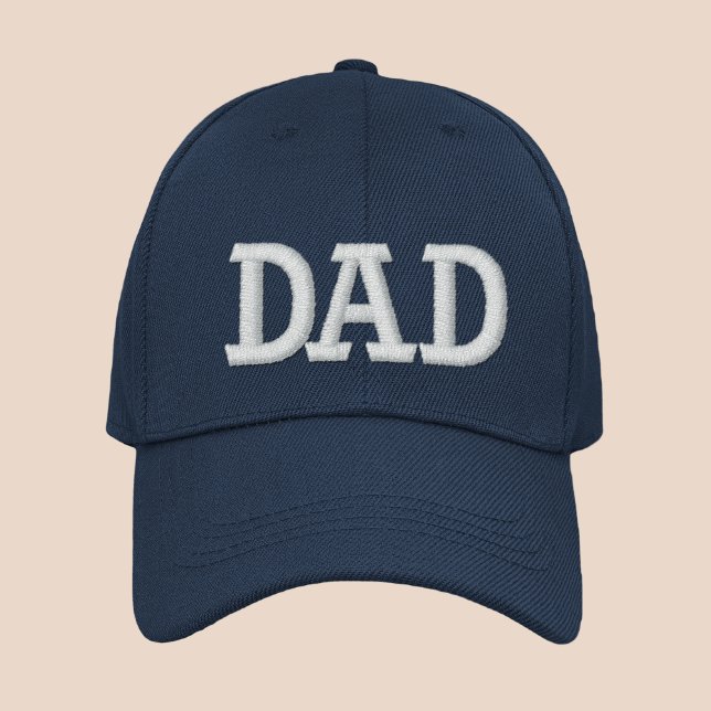 Casquette Brodée Papa Simple Typographie Moderne Personnalisé (Créateur téléchargé)