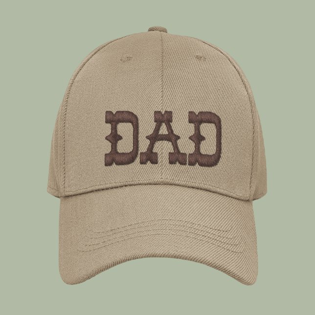 Casquette Brodée Papa Simple Typographie Moderne Personnalisé (Créateur téléchargé)