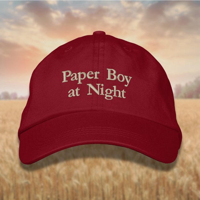 Casquette Brodée Papier à lettres garçon à la nuit (Créateur téléchargé)