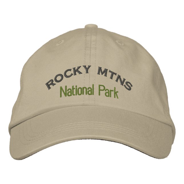 Casquette Brodée Parc national des Rocheuses (Devant)