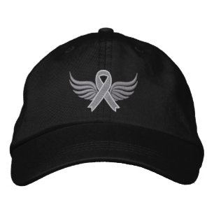 Casquette Brodée Parkinsons Maladie Ruban ailes