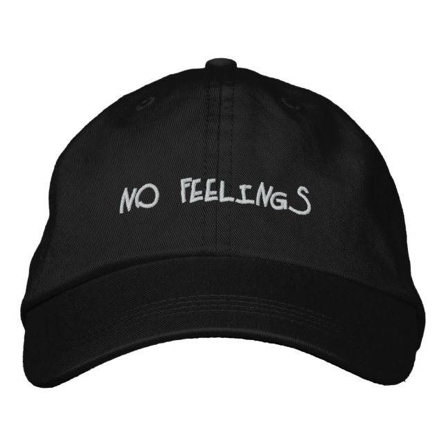 Casquette Brodée "Pas de sentiments" (Devant)