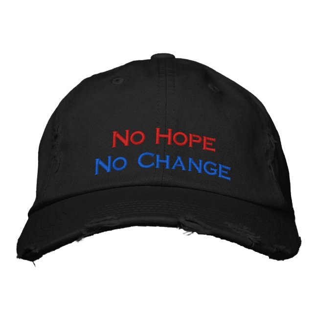 Casquette Brodée Pas d'espoir de changement (Devant)