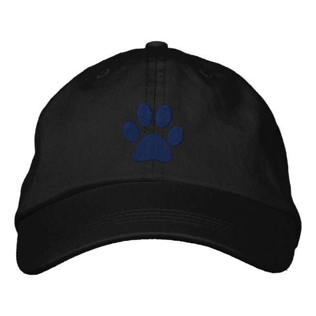 Casquette Brodée Paw bleu (Devant)