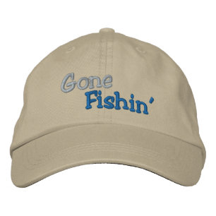 Casquette Brodée Pêche terminée