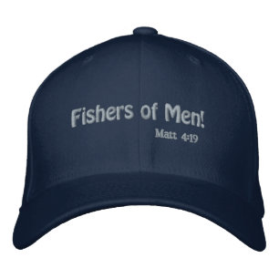 Casquette Brodée Pêcheurs d'hommes ! Citations bibliques La Personn