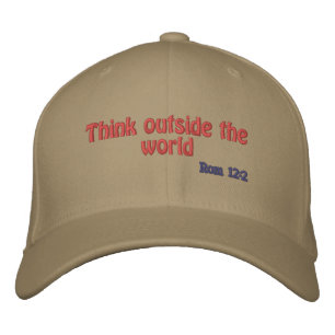 Casquette Brodée Pensez en dehors de la Personnaliser du monde