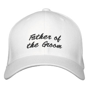 Casquette Brodée Père de Groom script noir mariage élégant