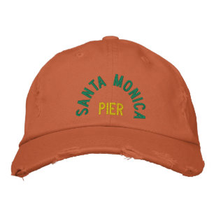 Casquette Brodée PÈRE NOËL MONICA PIER Distressed Chino Twill Cas