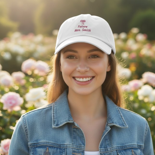 Casquette Brodée Personalized Bride Hat - Future Mrs Embroidery (Créateur téléchargé)