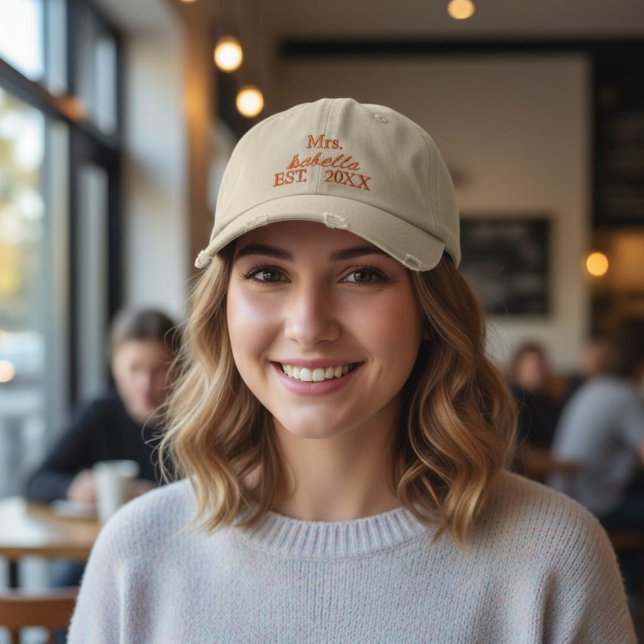 Casquette Brodée Personalized embroidered Mrs. hat - Customized  (Créateur téléchargé)