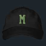 Casquette Brodée Personalized Monogram Bold Initial<br><div class="desc">Personalized Monogram Bold Initial embroidered cap/hats from Ricaso  - Easy change the monogram to your own - Monogrammed accessories.</div>