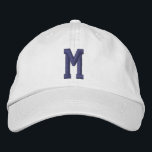 Casquette Brodée Personalized Monogram Bold Initial<br><div class="desc">Personalized Monogram Bold Initial embroidered cap/hats from Ricaso  - Easy change the monogram to your own - Monogrammed accessories.</div>