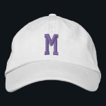 Casquette Brodée Personalized Monogram Bold Initial<br><div class="desc">Personalized Monogram Bold Initial embroidered cap/hats from Ricaso  - Easy change the monogram to your own - Monogrammed accessories.</div>