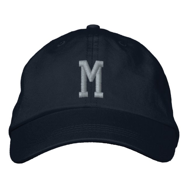 Casquette Brodée Personalized Monogram Bold Initial (Devant)