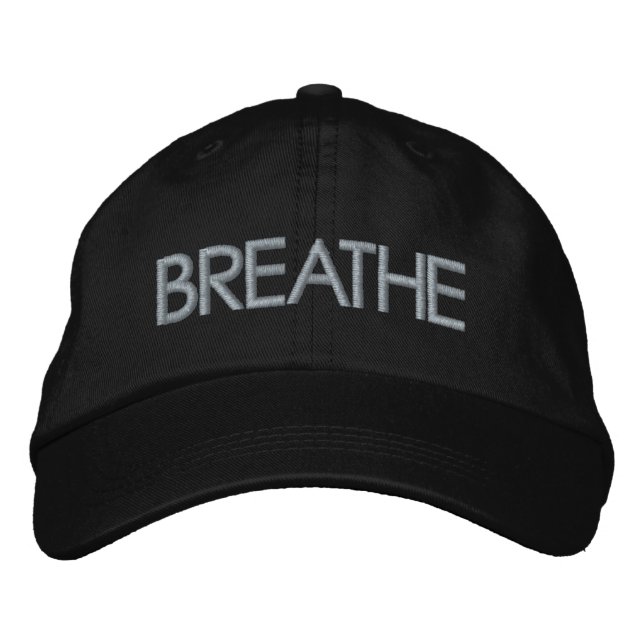 Casquette Brodée Personalized One Word Minimalist Text (Devant)