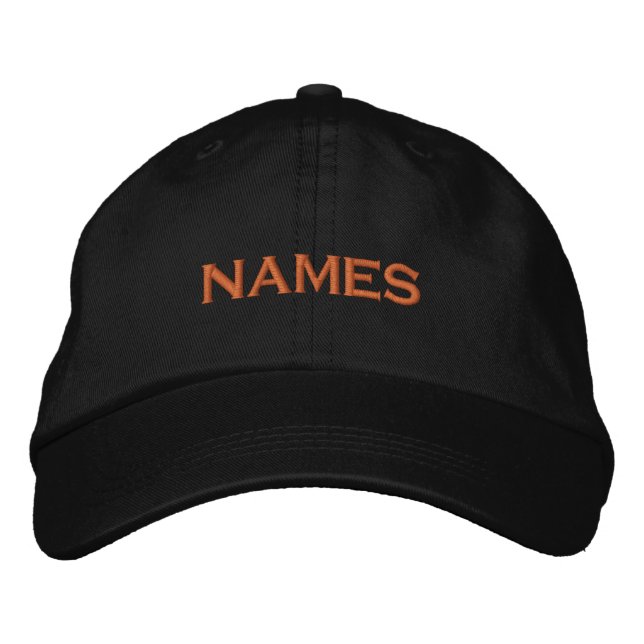 Casquette Brodée Personalized With Last Name or Nickname on Them (Devant)