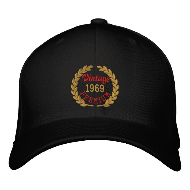 Casquette Brodée Personalized Your YEAR Premium Laurels Embroidery (Devant)