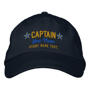 Casquette Brodée Personnalisable Votre Nom Capitaine Stars Broderie