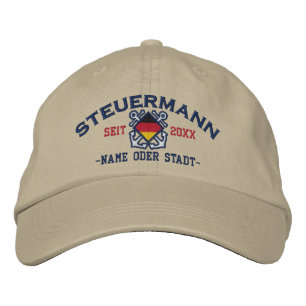 Casquette Brodée Personnalisé Allemand Premier Mate Nautique