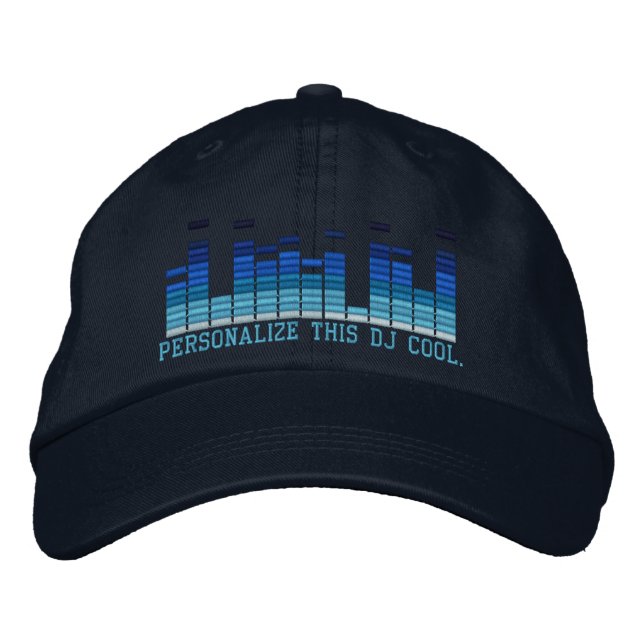 Casquette Brodée Personnalisé Equalizer Brodery 4 le DJ en vous! (Devant)