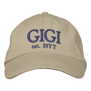 Casquette Brodée Personnalisé Gigi Est. Cadeaux pour grand-mère