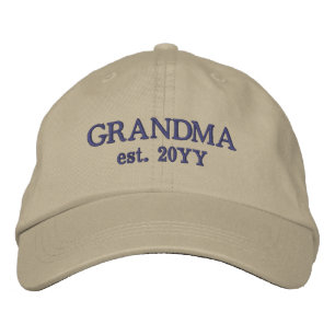 Casquette Brodée Personnalisé Grand-mère Est. Promu à grand-mère