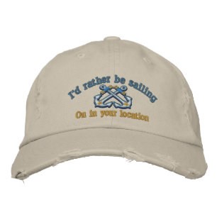 Casquette Brodée Personnalisé Nautical Je préfère naviguer