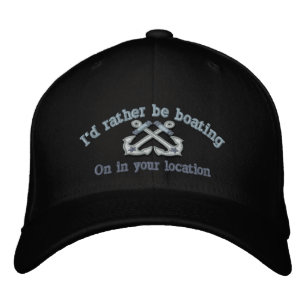 Casquette Brodée Personnalisé Nautical Je préférerais faire du bate