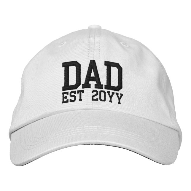 Casquette Brodée Personnalisé Nouveau père établi père est année pa (Devant)