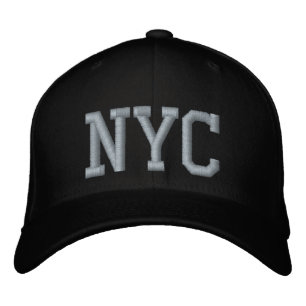 Casquette Brodée Personnalisé NYC Noir Et Rose Personnalisé