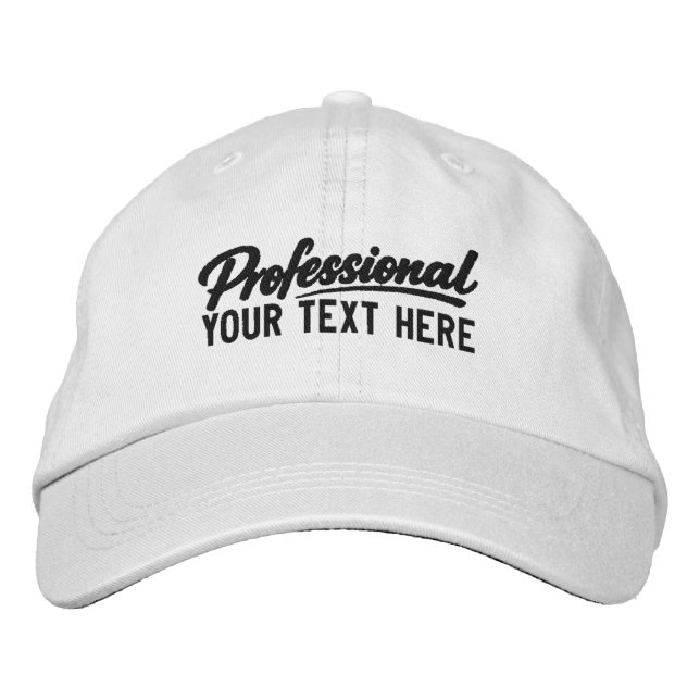 Casquette Brodée Personnalisé Professionnel Ajoutez Votre Propre Te (Devant)